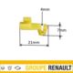 spinka zamka drzwi RENAULT (4mm) żółta - oryginał Renault