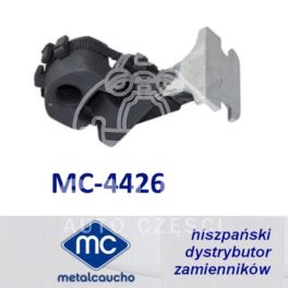 wieszak tłumika Citroen C4/ Peugeot 307/ 308... tył prawy HB - zamiennik hiszpański Metalcaucho