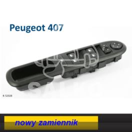 przełącznik podnoszenia szyby - panel lewy Peugeot 407 sekwencyjny - nowy w zamienniku