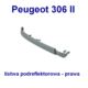 listwa podreflektorowa Peugeot 306 1997- prawa (oryginał Peugeot)