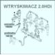 podkładka wtryskiwacza DIESEL PSA 2,0HDi 1,5mm - nowy zamiennik