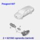 oprawka żarówki migacza Citroen, Peugeot wsuwana W5W (oryginał Peugeot)