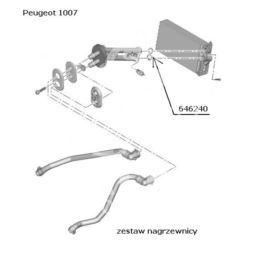 oring nagrzewnicy P405/ ZX/ LAGUNA VALEO (oryginał Peugeot)