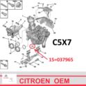 uszczelka turbosprężarki Citroen/ Peugeot 2,2HDi pod przewód powrotny oleju - OE Citroen