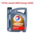 olej silnikowy 5W40 syntetyk (5L) Quartz 9000 Energy - francuski oryginał Total