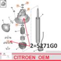 poduszka siłownika Citroen C5 I/ C5 II przednia lewa/ prawa (oryginał Citroen)