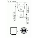 żarówka stop 21/5W 12V 2-włókn. - zamiennik MAGNETI MARELLI