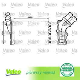 nagrzewnica - wkład Citroen Berlingo/ ZX/ Peugeot 306/ Partner typ VALEO - nowa w oryginale Valeo