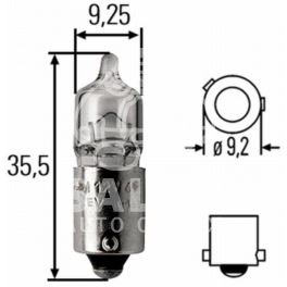 żarówka pozycyjna tradycyjna H6W 12V - włoski Magneti Marelli