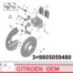 osłona tarczy hamulcowej tył Citroen C5 III 13082- lewa/ prawa - tarczowe (oryginał Citroen)