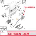 mechanizm zamykania Citroen BERLINGO III lewe przesuwne +CZ (oryginał Citroen)