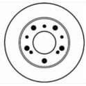 tarcza hamulcowa Citroen C25/ Peugeot J5/ Fiat DUCATO przód pełne 256X13mm/5śrub - zamiennik BRADI