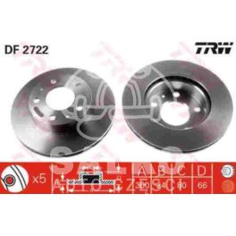 tarcza hamulcowa Citroen, Peugeot, Fiat 300x24x80x65,6 przód 5 2006 1,7T (oryginał TRW)