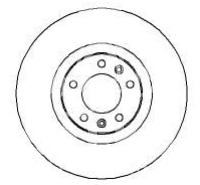 tarcza hamulcowa Peugeot 607 309x32x71x43 przód 5 włoski zamiennik Brembo