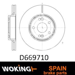 tarcza hamulcowa LAGUNA II przód 280mm - zamiennik hiszpański Woking
