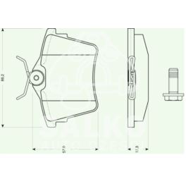 klocki hamulcowe Peugeot 407 04- tył - system LUCAS (producent hiszpański WOKING)
