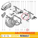 zawleczka na oś montażu sprężyny do pedału sprzęgła MASTER II kpl - oryginał Renault