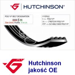 pasek rowkowany 6PK-1708 ALT+AC - oryginał produkcji Hutchinson