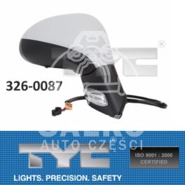 lusterko Peugeot 207 praweelektryczne do mal.czuj.temp. - zamiennik TYC 326-0087