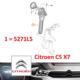 siłownik zawieszenia Citroen C5 X7 lewy przód (oryginał Citroen)