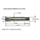 czop wahacza tył Peugeot 206 dolny nowy (tarczowe) 140mm - brand Expert Line
