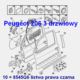 listwa drzwi Peugeot 206 3 drzwiowy prawa - oryginał Peugeot
