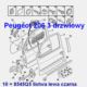 listwa drzwi Peugeot 206 3 drzwiowy lewa - oryginał Peugeot