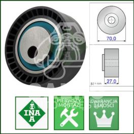 napinacz paska rowkowanego Citroen, Peugeot 1,8/1,9D ALT+PS+AC INA (niemiecki producent LUK)