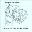 przewód paliwa Citroen, Peugeot 2,0HDi (x1) OPR08421- (oryginał Peugeot)