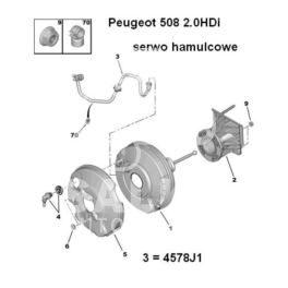 przewód wakumpompy Citroen C5 X7/P407 OPR11193- (oryginał Peugeot)