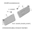 zatrzask osłony p/słonecz.BERLINGO I/II L/P (oryginał Citroen)