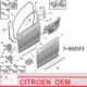 uszczelka drzwi Citroen C5 III (X7) lewy przód - boczna na drzwi - nowy oryginał Citroen