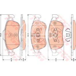 klocki hamulcowe MEGANE III ATE przód (producent niemiecki TRW)