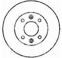 tarcza hamulcowa Citroen Visa/ Peugeot 205 na przód wentylowana - zamiennik polski ATM Mikoda