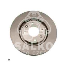 tarcza hamulcowa Citroen Xantia/ Xsara/.. Peugeot 306/ 405 przód wentylowana 283mm na 4 śruby - zamiennik włoski SAMKO
