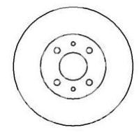 tarcza hamulcowa Renault 262x22 przód went.4śr. - zamiennik włoski SAMKO
