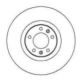 tarcza hamulcowa Peugeot 607 309x32x71x43 przód 5 włoski zamiennik Brembo